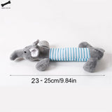 Popular Pet Dog Cat Funny Fleece Durability Plush Dog Toys Squeak Chew Sound Toy Fit for All Pets Elephant Duck Pig Plush Toys