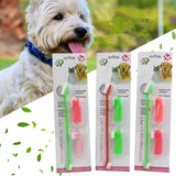 Pet Toy Double Head Soft Pet Finger Toothbrush Teddy Dog Cat Puppy Teeth Care Cleaning Brush Pets Grooming Tools Dog Chew Toys