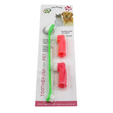 Pet Toy Double Head Soft Pet Finger Toothbrush Teddy Dog Cat Puppy Teeth Care Cleaning Brush Pets Grooming Tools Dog Chew Toys