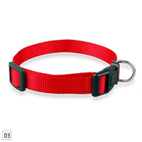 Null 1Pcs Durable Nylon Solid Color Cat Dog Pet Collar 4 Color Adjustable Collar S M X XL #281494