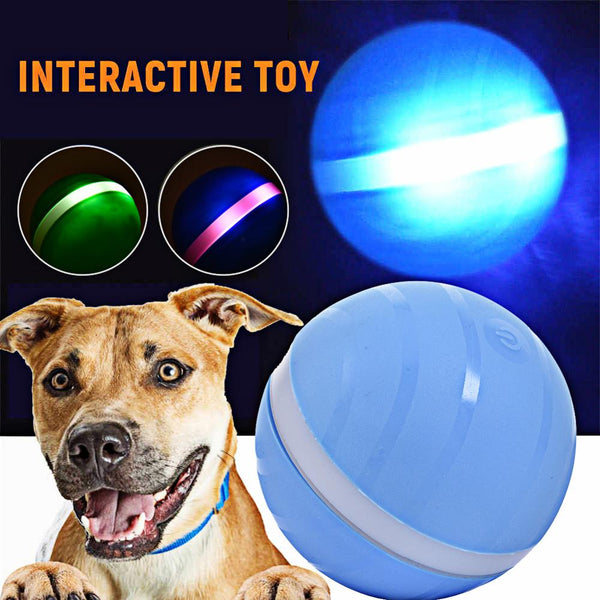 Automatic Dog Ball Toys Jumping Magic Ball Launcher Dog/Cat Outdoor Toys Waterproof USB Rubber LED Electric Pet Ball Kids Toys