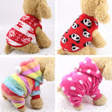 Warm Plush Pet Clothes for Small Dogs Cats Soft Fleece Cat Dog Coat Jacket Puppy Clothing Outfits Chihuahua Pug Bulldog Costume