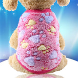 Warm Plush Pet Clothes for Small Dogs Cats Soft Fleece Cat Dog Coat Jacket Puppy Clothing Outfits Chihuahua Pug Bulldog Costume