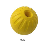 EVA Teeth Indestructible Bite Rubber Puppy Funny Training Ball Ring Puller Chew Toys Play Fetch Solid With Carrier Rope Pet Dog