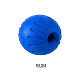 EVA Teeth Indestructible Bite Rubber Puppy Funny Training Ball Ring Puller Chew Toys Play Fetch Solid With Carrier Rope Pet Dog
