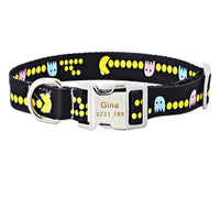 Dog Collar Personalized Nylon Big Small Dog Collars Chihuahua Puppy Collar Engrave Name ID for Small Medium Large Pet Pitbull 35