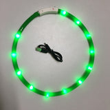 Luminous LED Light USB Dog Collar Pet Dogs Cats USB Rechargeable Flashing Night Collars Glowing Teddy Flash Collar Pet