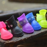 2pcs/set Pet Dog Shoes Waterproof Rain Pet Shoes for Dog Puppy Rubber Boots Candy Color Puppy Shoes Clothing Pet Products