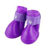 2pcs/set Pet Dog Shoes Waterproof Rain Pet Shoes for Dog Puppy Rubber Boots Candy Color Puppy Shoes Clothing Pet Products
