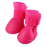 2pcs/set Pet Dog Shoes Waterproof Rain Pet Shoes for Dog Puppy Rubber Boots Candy Color Puppy Shoes Clothing Pet Products