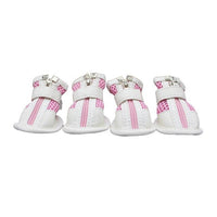 4Pcs Pet Dog Shoes Anti-slip Dog Boots Breathable r Paw Protector Shoes