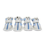 4Pcs Pet Dog Shoes Anti-slip Dog Boots Breathable Mesh Puppy Sneakers Pet Zipper Paw Protector Pet Clothing Dogs Shoes