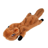 Creative Dog Toys Bite-Resistant Squeak Toys Make Voice Molar Pet Dog Cat Toys Fox/Squirrel/wolf Plush Large Size Pet Supplies