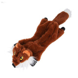 Creative Dog Toys Bite-Resistant Squeak Toys Make Voice Molar Pet Dog Cat Toys Fox/Squirrel/wolf Plush Large Size Pet Supplies