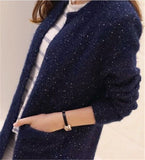 Hot Women Spring Autumn Long Cardigan Sweater Coat Female 2019 Fashion Long Sleeve Crochet Girl Knitted Jacket Tops
