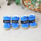 Pet Shoes Dog Snow Boots Yorkie Maltese Chiwawa Dog Shoes Witer Warm Pet Shoes Clothing For Dogs Clothes 4 PIECES/SET