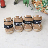 Pet Shoes Dog Snow Boots Yorkie Maltese Chiwawa Dog Shoes Witer Warm Pet Shoes Clothing For Dogs Clothes 4 PIECES/SET