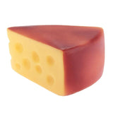 Cheese Sandwich with Mouse Pet Dog Chew Sound Toy Yellow Flexible Vinyl Soft Non-toxic Safety