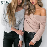NLW High Street Fashion Women Full Sleeve Sweater Computer Knitted Sexy V Neck Regular Knitwear Autumn Winter Mujer Jumper