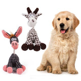 Puppy Chew Squeaker Toy Pet Dog Toys Squeaky Plush Sound Animal Shape Molar Toys Pet Tough Sound Training Treat Dog Toy