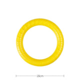 EVA Teeth Indestructible Bite Rubber Puppy Funny Training Ball Ring Puller Chew Toys Play Fetch Solid With Carrier Rope Pet Dog
